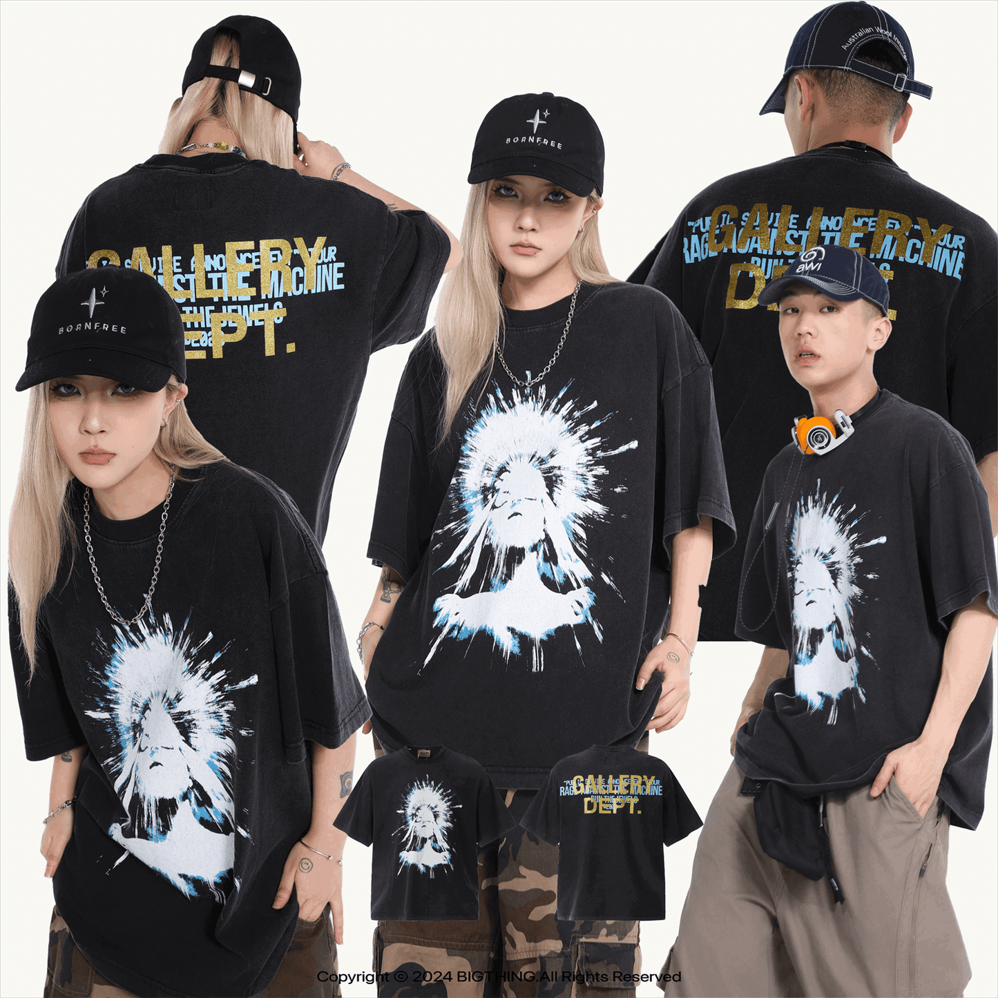 GALLERY DEPT New T-shirt D87_P49