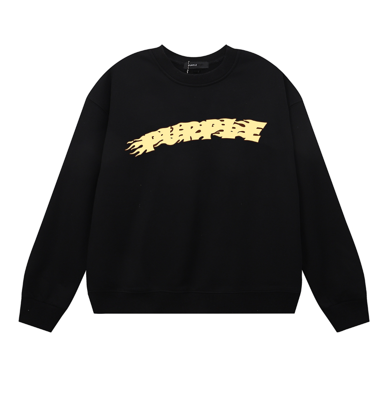 Purple Men's Long-Sleeve T-shirt Sweatshirt 1130