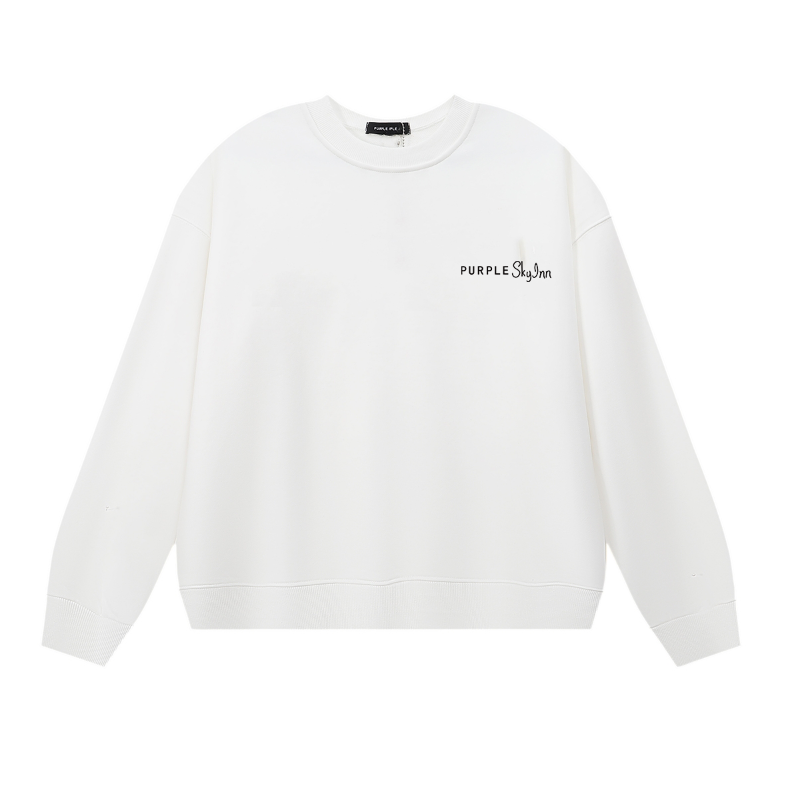 Purple Men's Long-Sleeve T-shirt Sweatshirt 1150