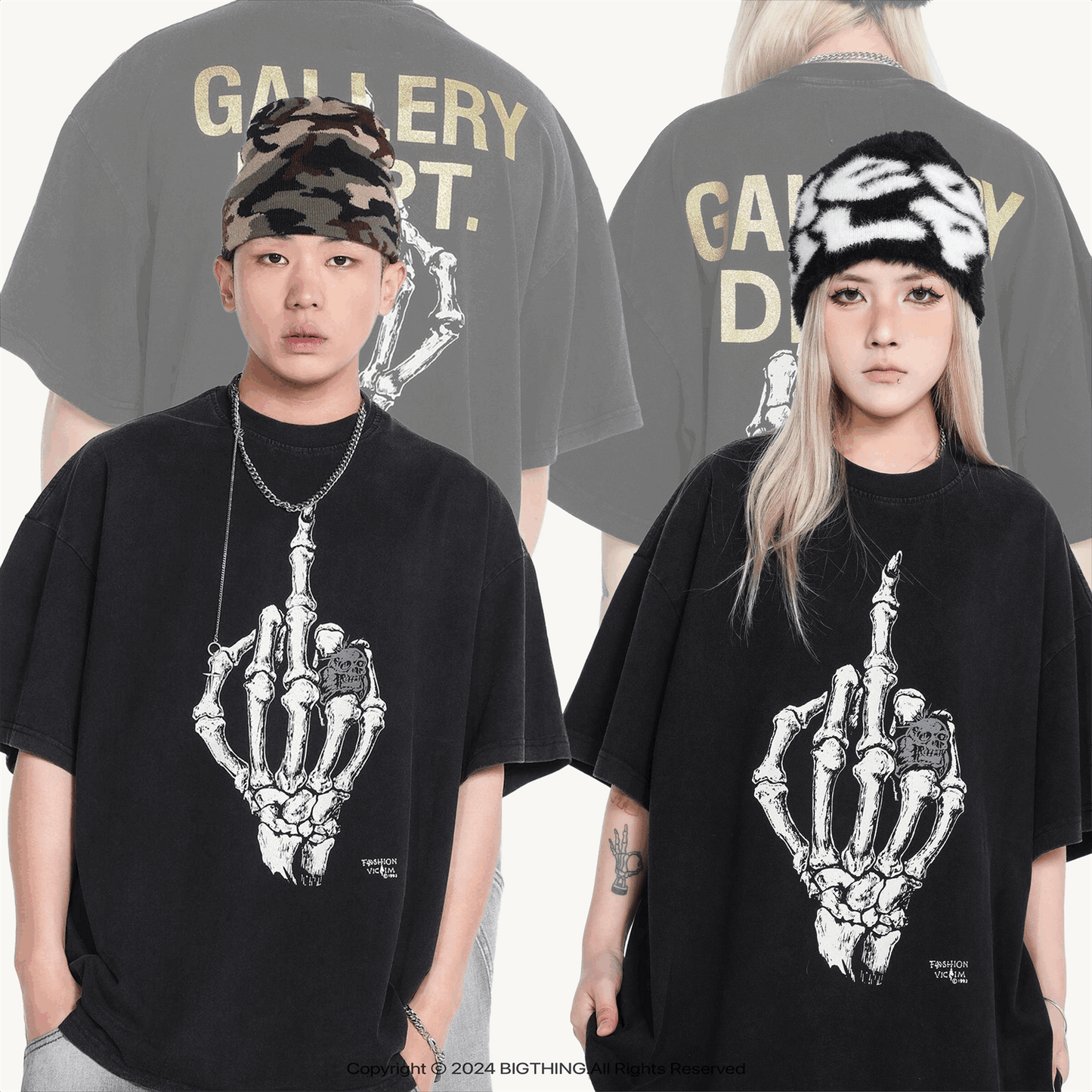 GALLERY DEPT New T-shirt D47_P49