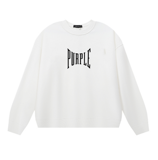 Purple  Men's Long-Sleeve T-shirt Sweatshirt 1156