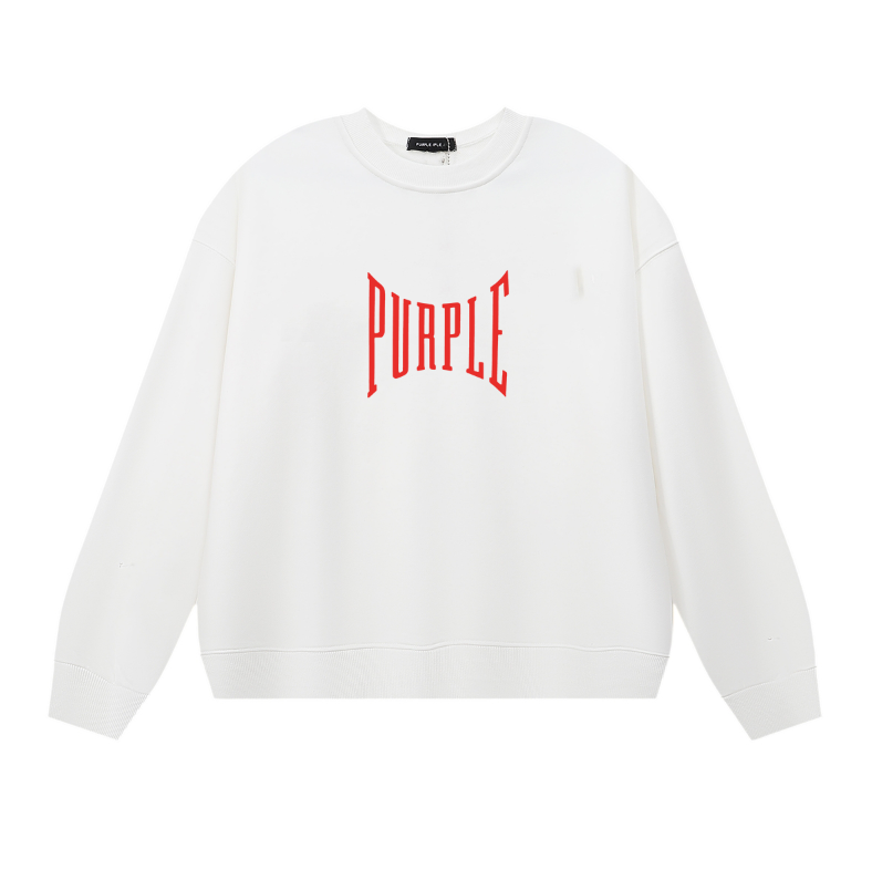 Purple  Men's Long-Sleeve T-shirt Sweatshirt 1156