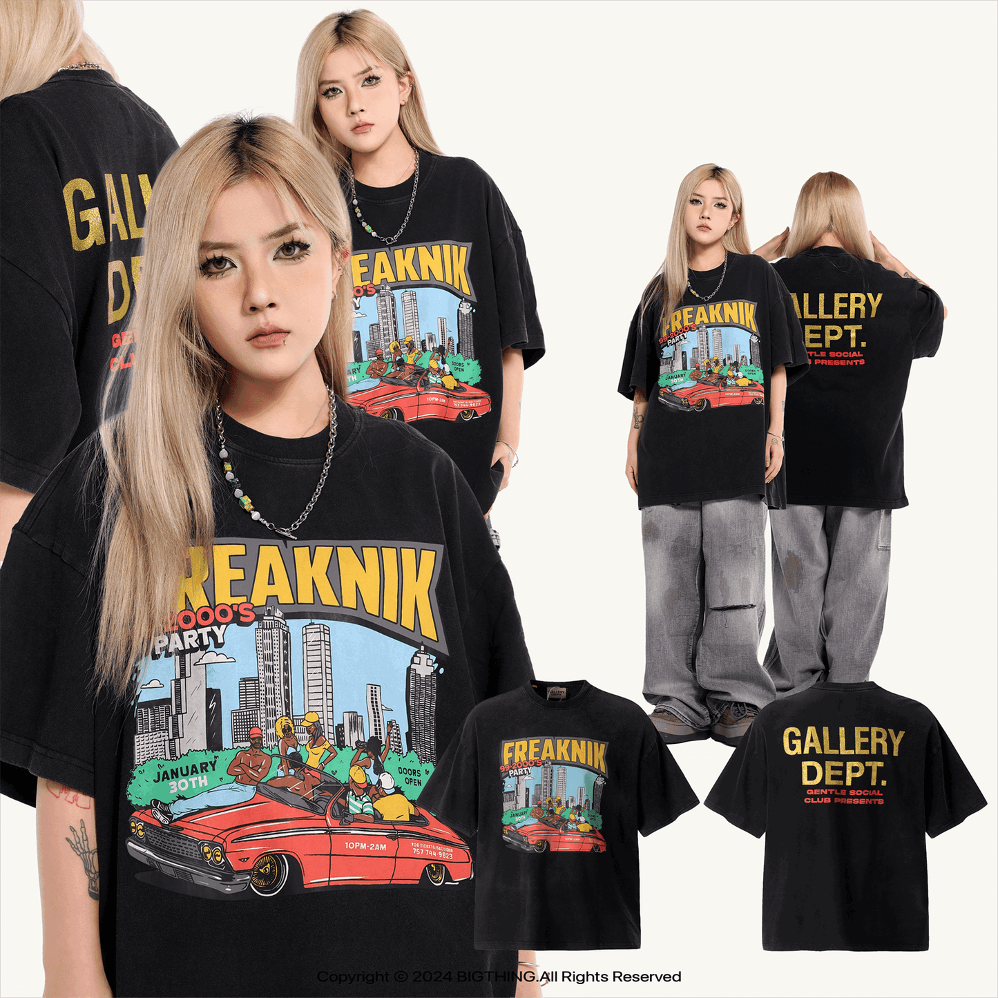 GALLERY DEPT New T-shirt D89_P49